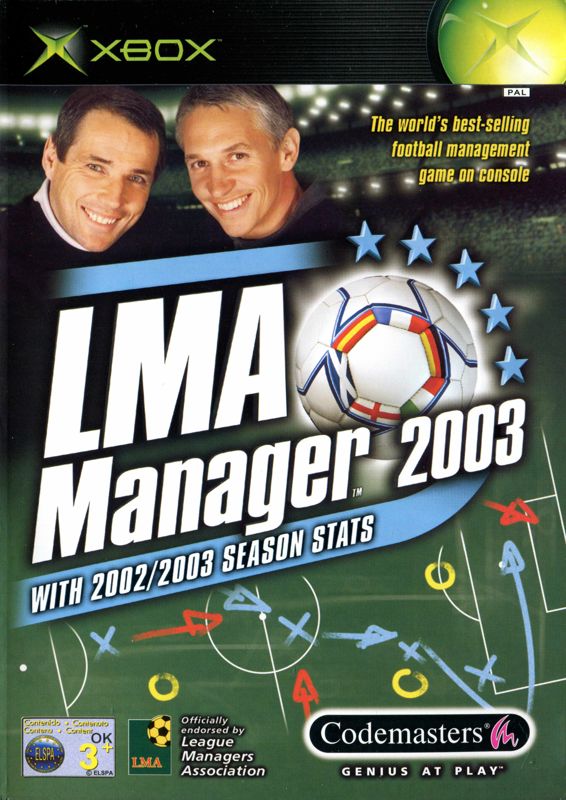 LMA Manager 2003 box art for Playstation 2